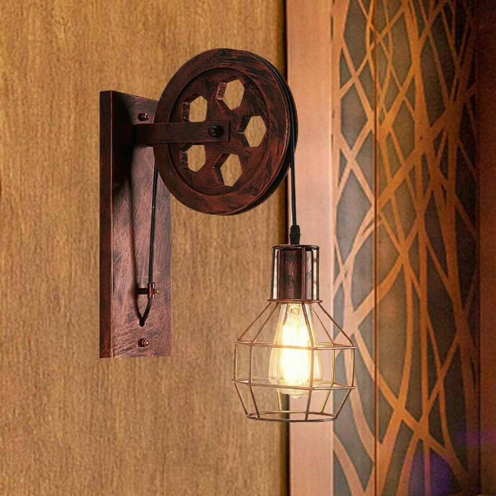 Vintage Industrial Retro Metal Wall Sconce Light-0