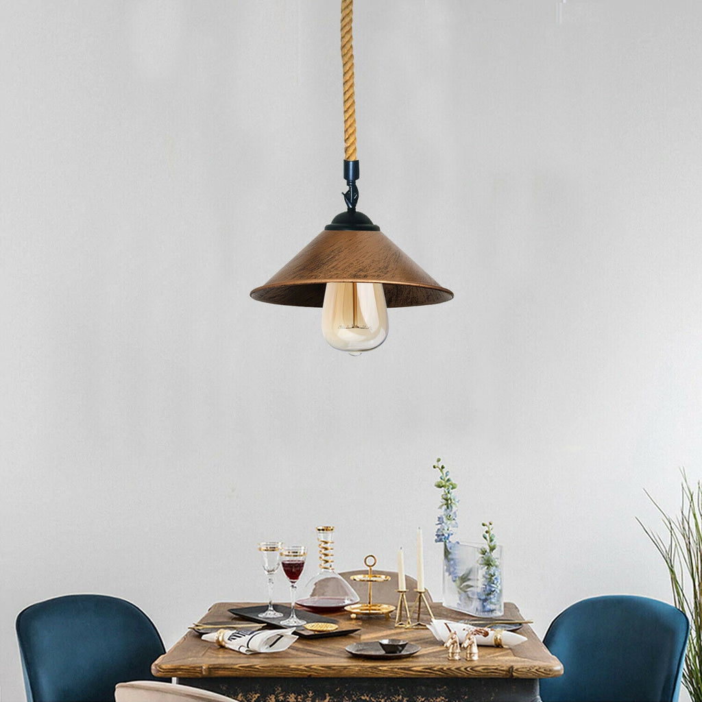 Hemp Rope Pendant Light - E27 Base~2022-4