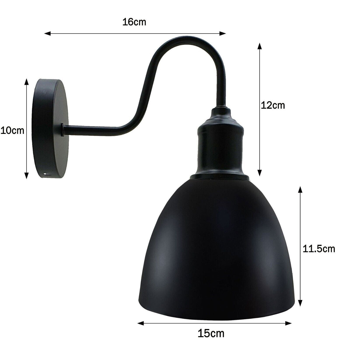 Swan Neck Wall Sconce - E27 Base Wall Lights -4077-4