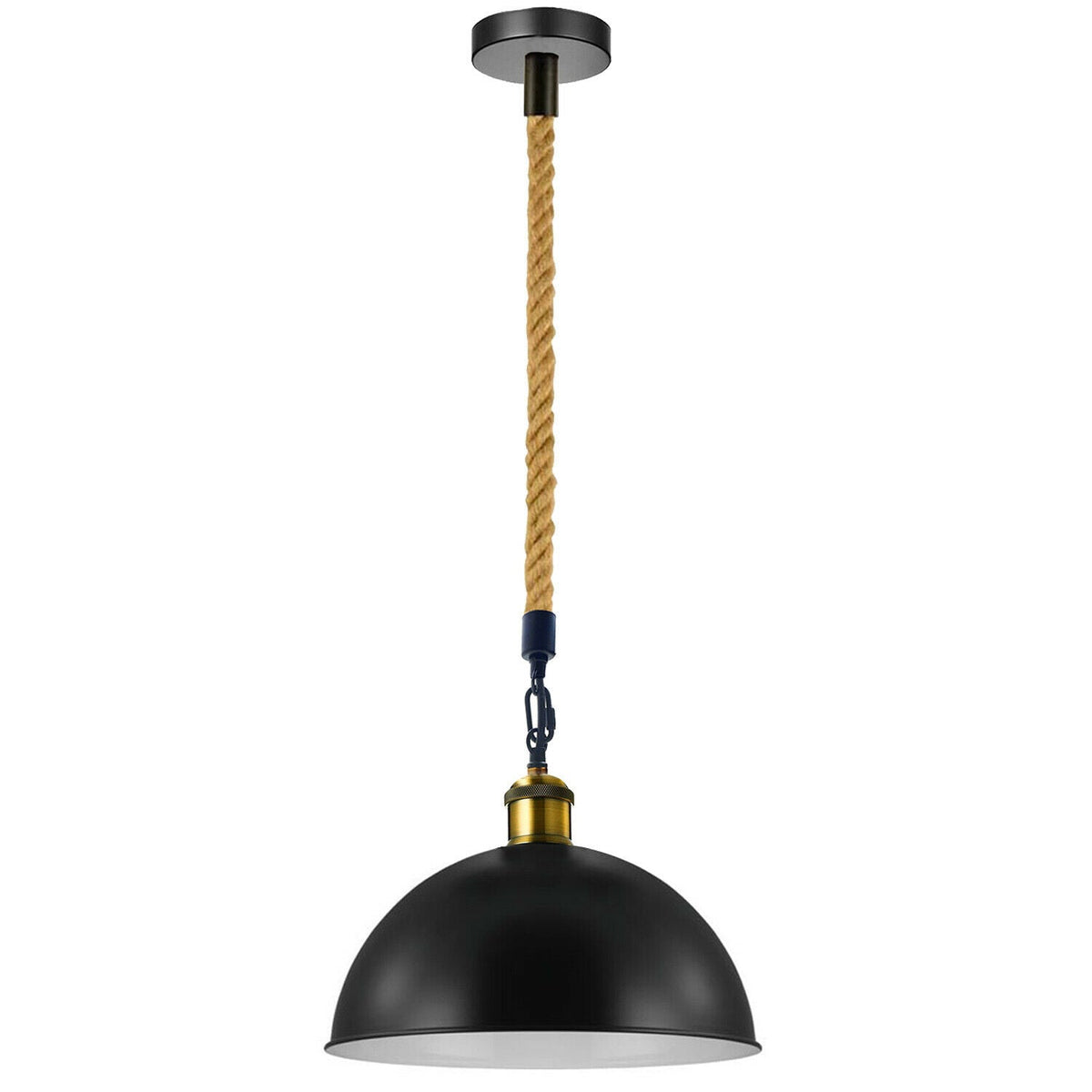 Dome Hemp Rope Pendant Ceiling Light~1656-3