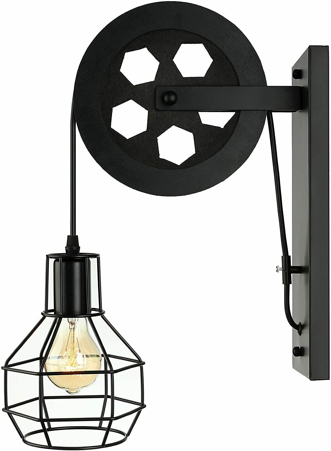 Vintage Industrial Retro Metal Wall Sconce Light-7