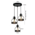 Vintage Industrial Pendant Light | Modern LED Ceiling Lamp~2140-3