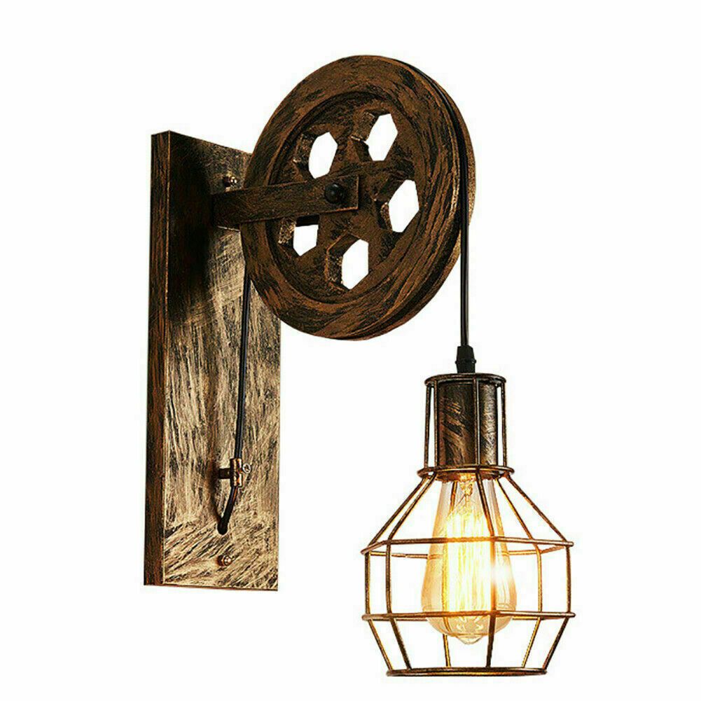 Vintage Industrial Retro Metal Wall Sconce Light-4