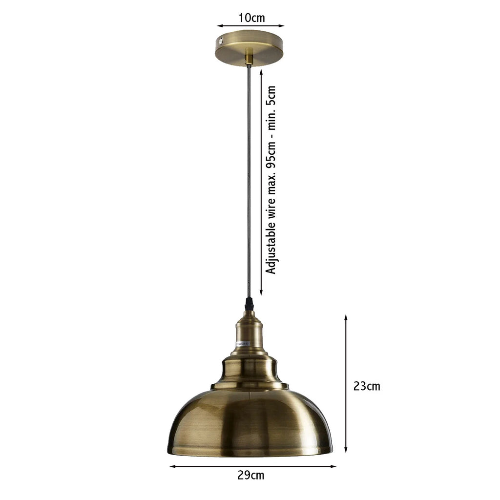 Pendant Light Retro Industrial Lampshades LED Ceiling Hanging Lamp ~4936-1