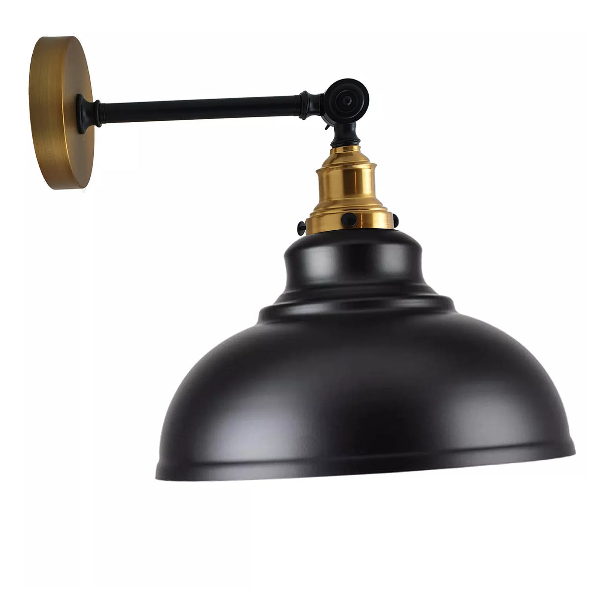 Industrial Wall Mounted E27 Light Curvy Shade industrial wall light ~2542-5