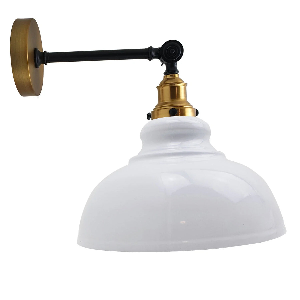 Industrial Wall Mounted E27 Light Curvy Shade industrial wall light ~2542-4