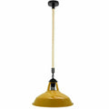 Industrial Metal Lamp Shade Hemp Rope Pendant Light Vintage Ceiling Fitting~5343-5