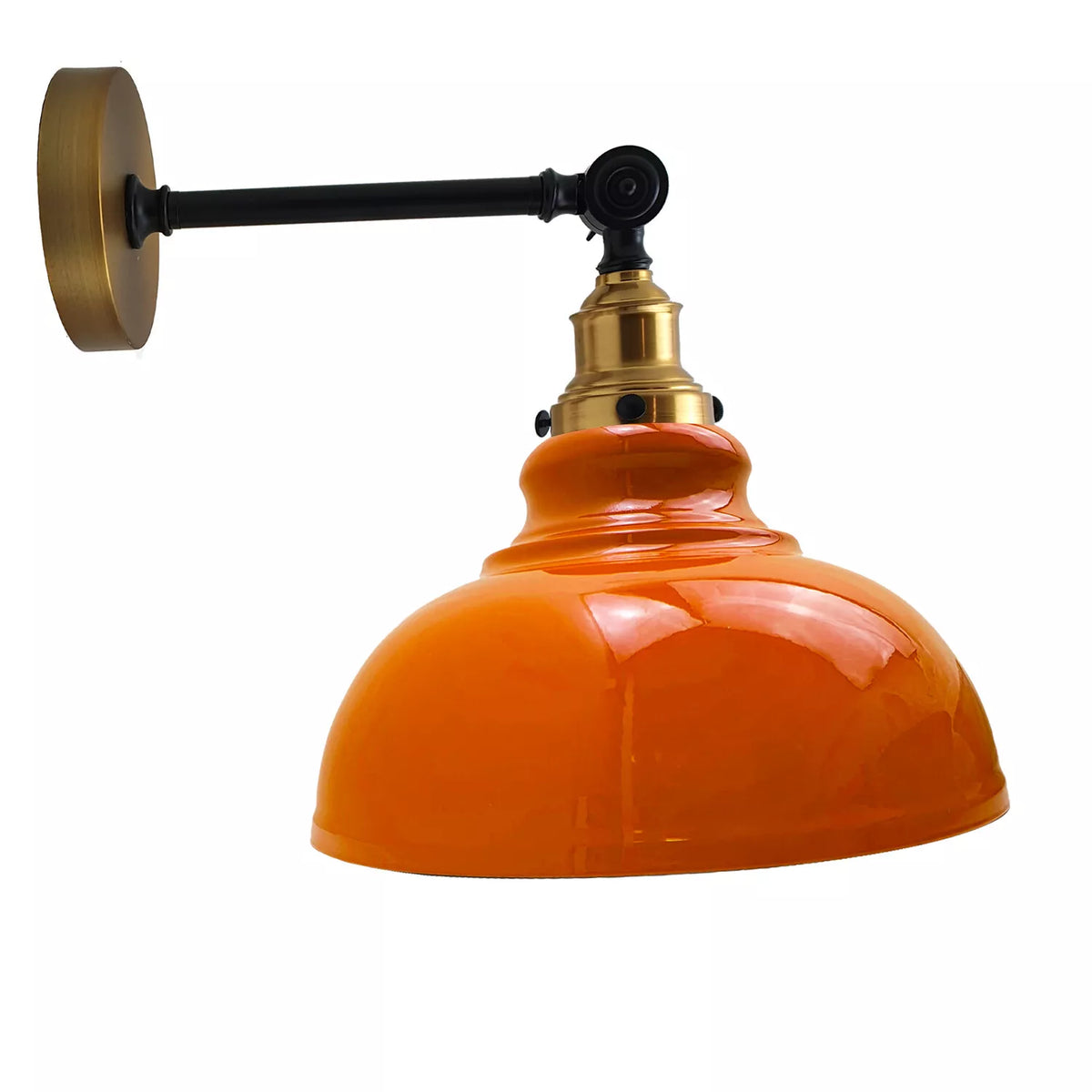 Industrial Wall Mounted E27 Light Curvy Shade industrial wall light ~2542-9