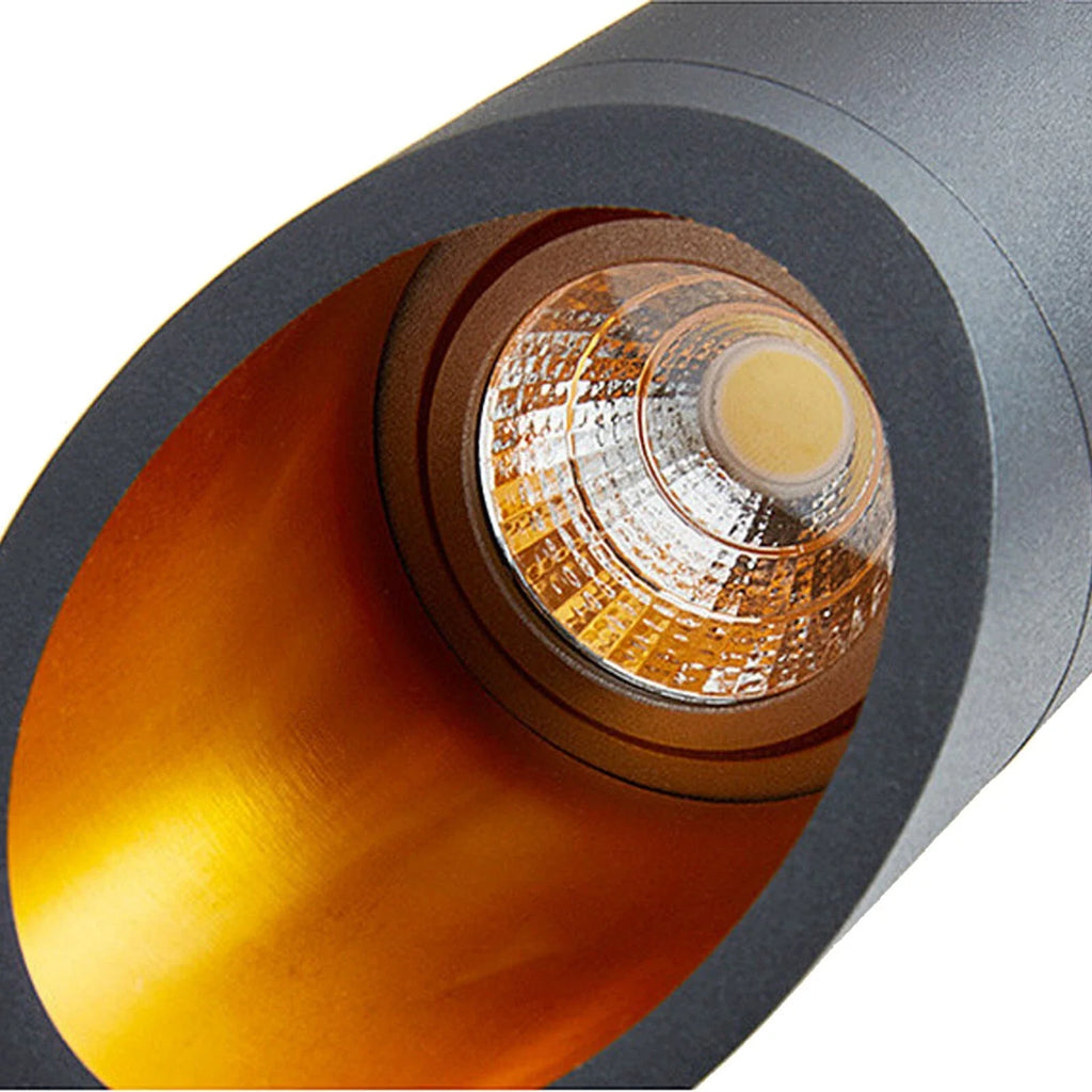 Industrial Cylinder Pendant Light Black 400mm GU10 12W~6246-4