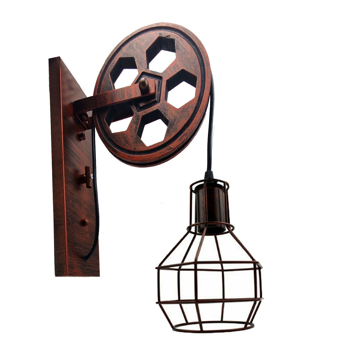 Vintage Industrial Retro Metal Wall Sconce Light-5
