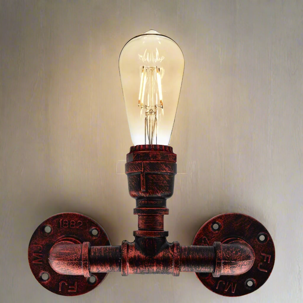 Industrial Steampunk Water Pipe Wall Light E27~2132-0