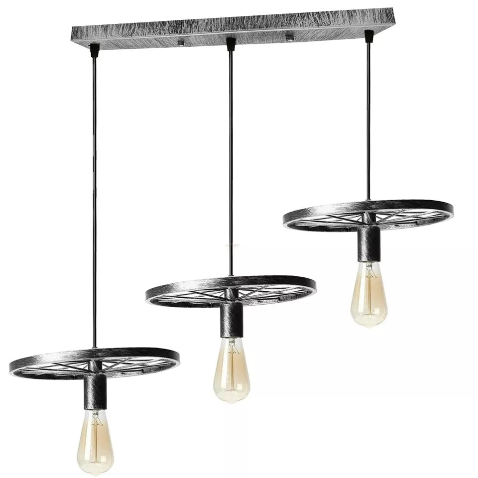 3 Bulb Rustic Farmhouse Pendant Light Fixture ~5786-6