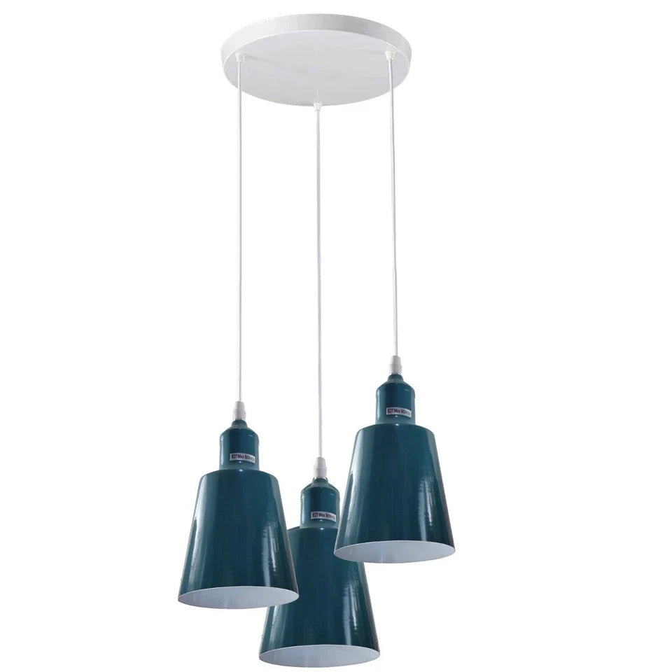 Industrial E27 3 Way Vintage Retro Ceiling Pendent Light~4295-1