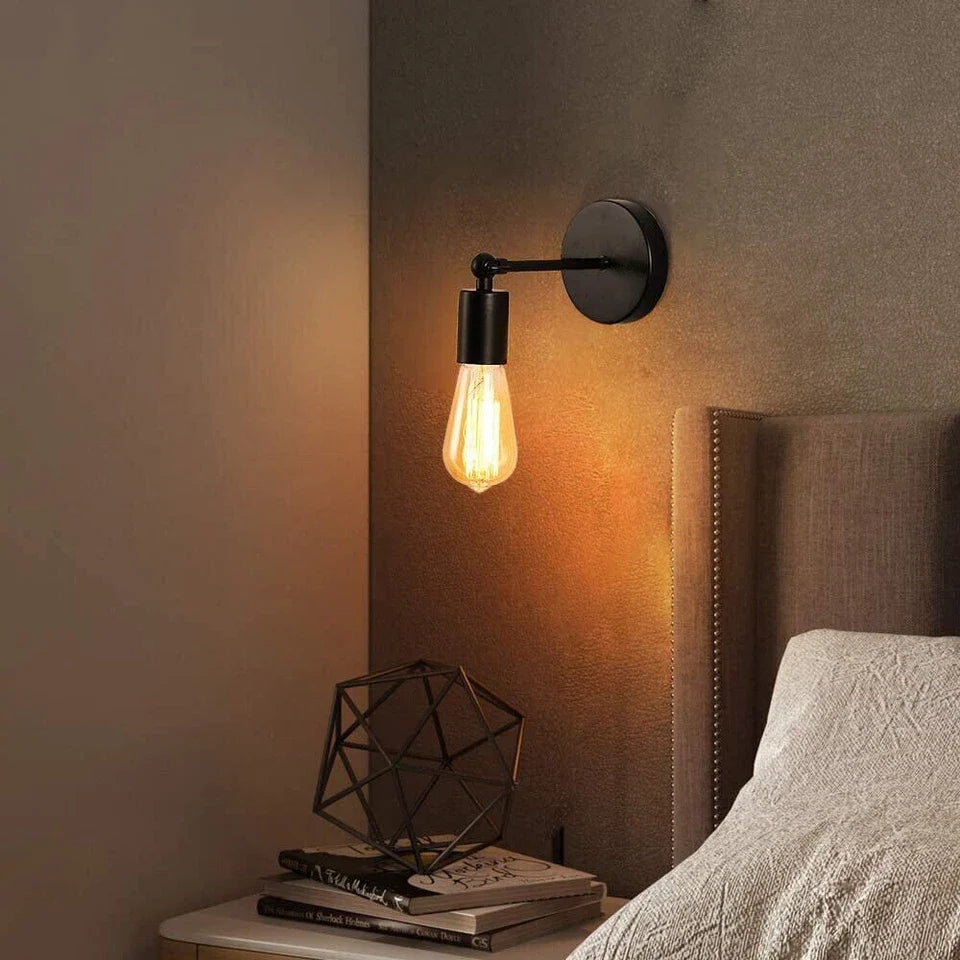 E27 Industrial Retro Wall Light Iron Metal Sconce Lamp~ 5698-0