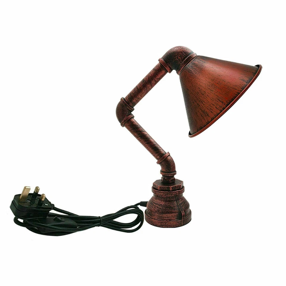 Retro Industrial Steampunk Water Pipe Table Lamp E27~2260-6
