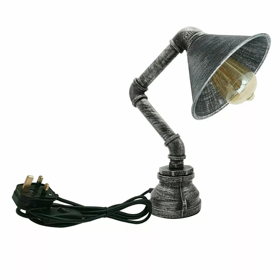 Retro Industrial Steampunk Water Pipe Table Lamp E27~2260-5
