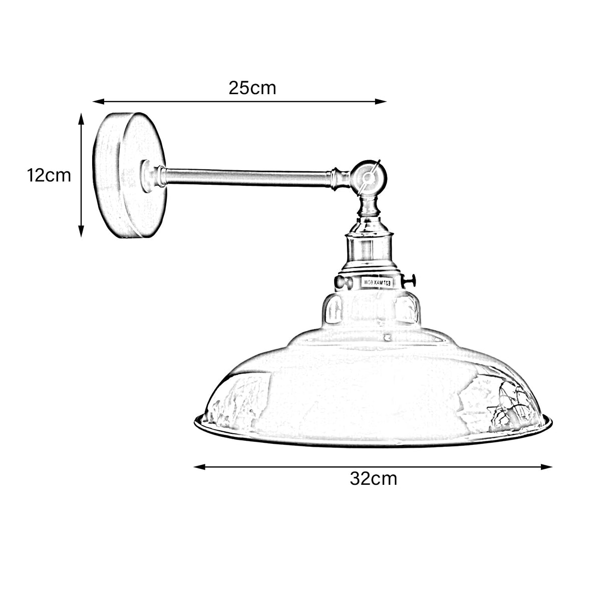 Adjustable Vintage Wall Light Industrial Style ~3464-3