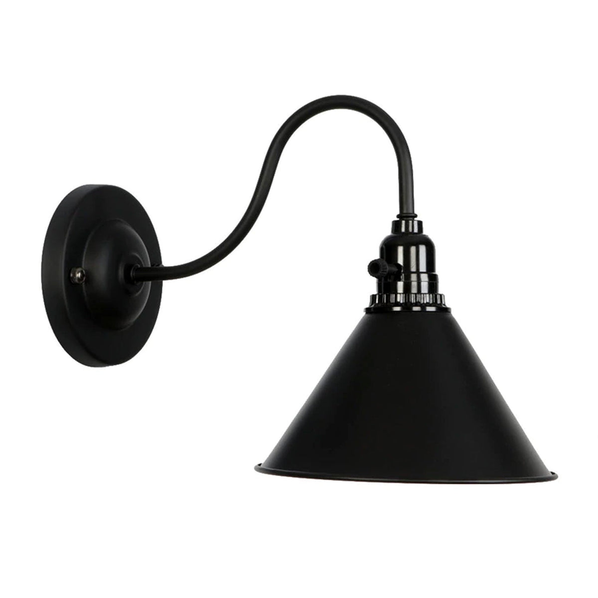 Black Cone Wall Light~2673-3