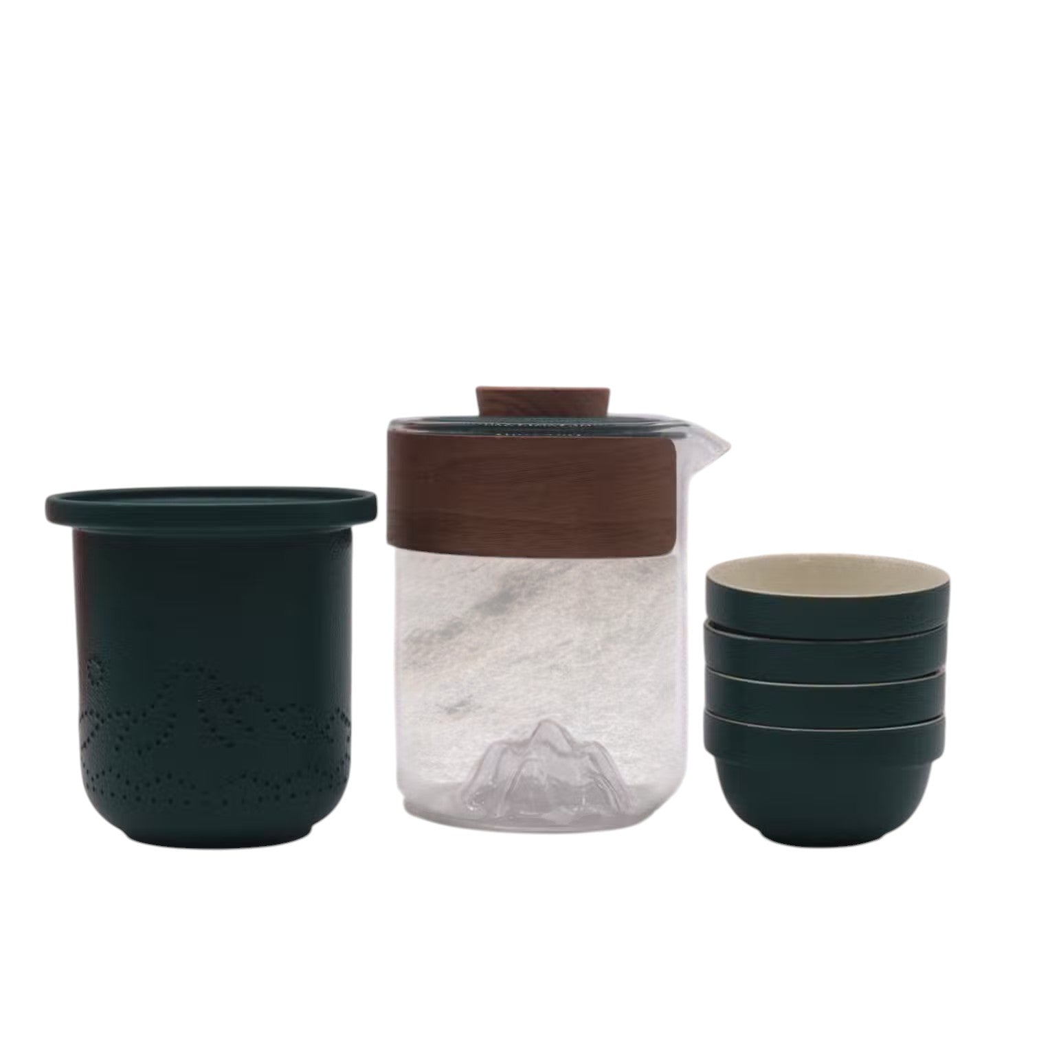 Travel Mountain Teapot Set - Four Friends - Travel Pack-0