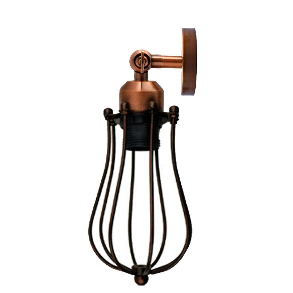 Industrial Wall Lights with Cage Shade Retro Wall Lamp ~2839-8