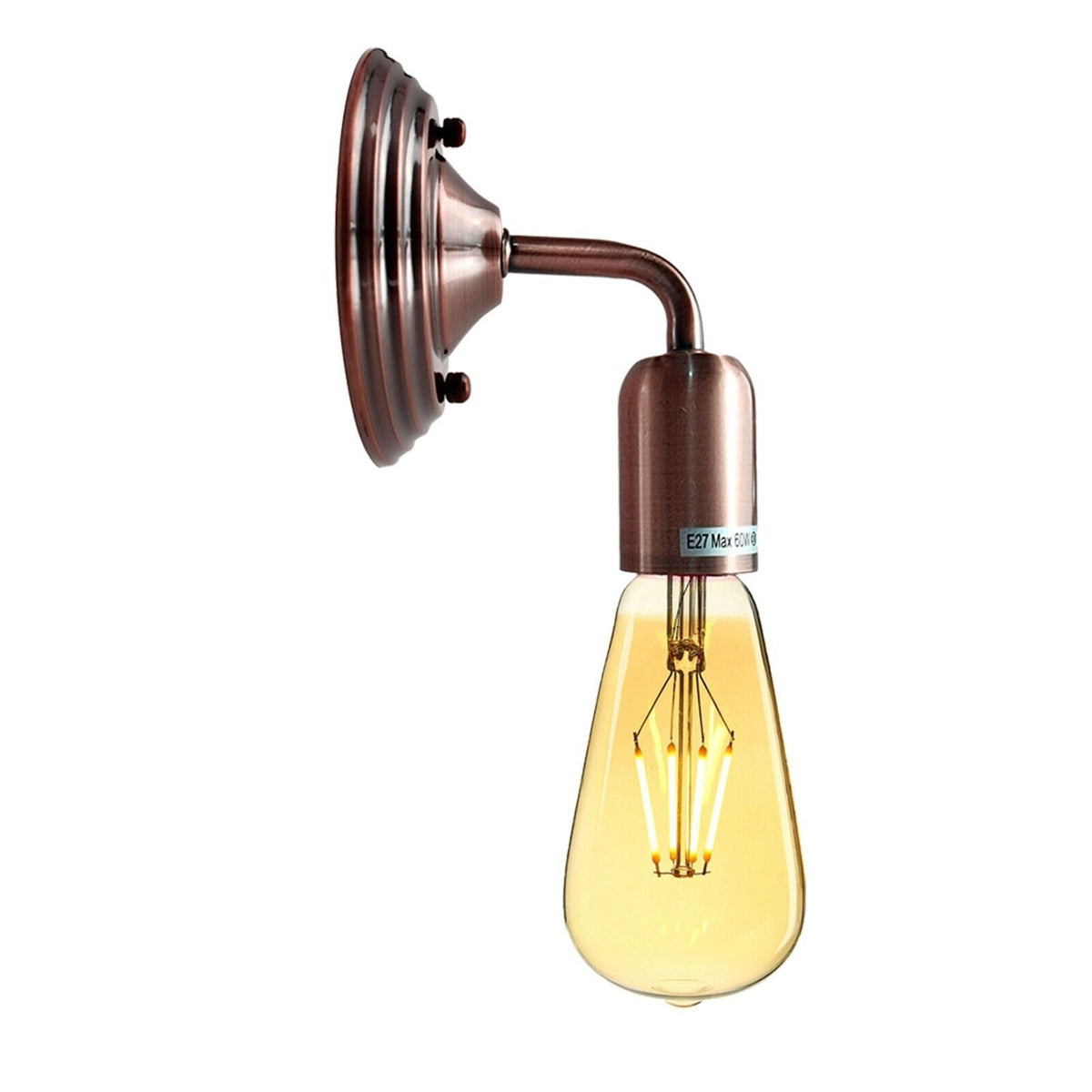 Industrial Wall Light Vintage Metal E27 Wall Sconce for Living Room, Kitchen ~3792-16