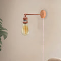 Wall Plug-in lights Vintage Wall Sconce Lamp Rose Gold ~1453-0