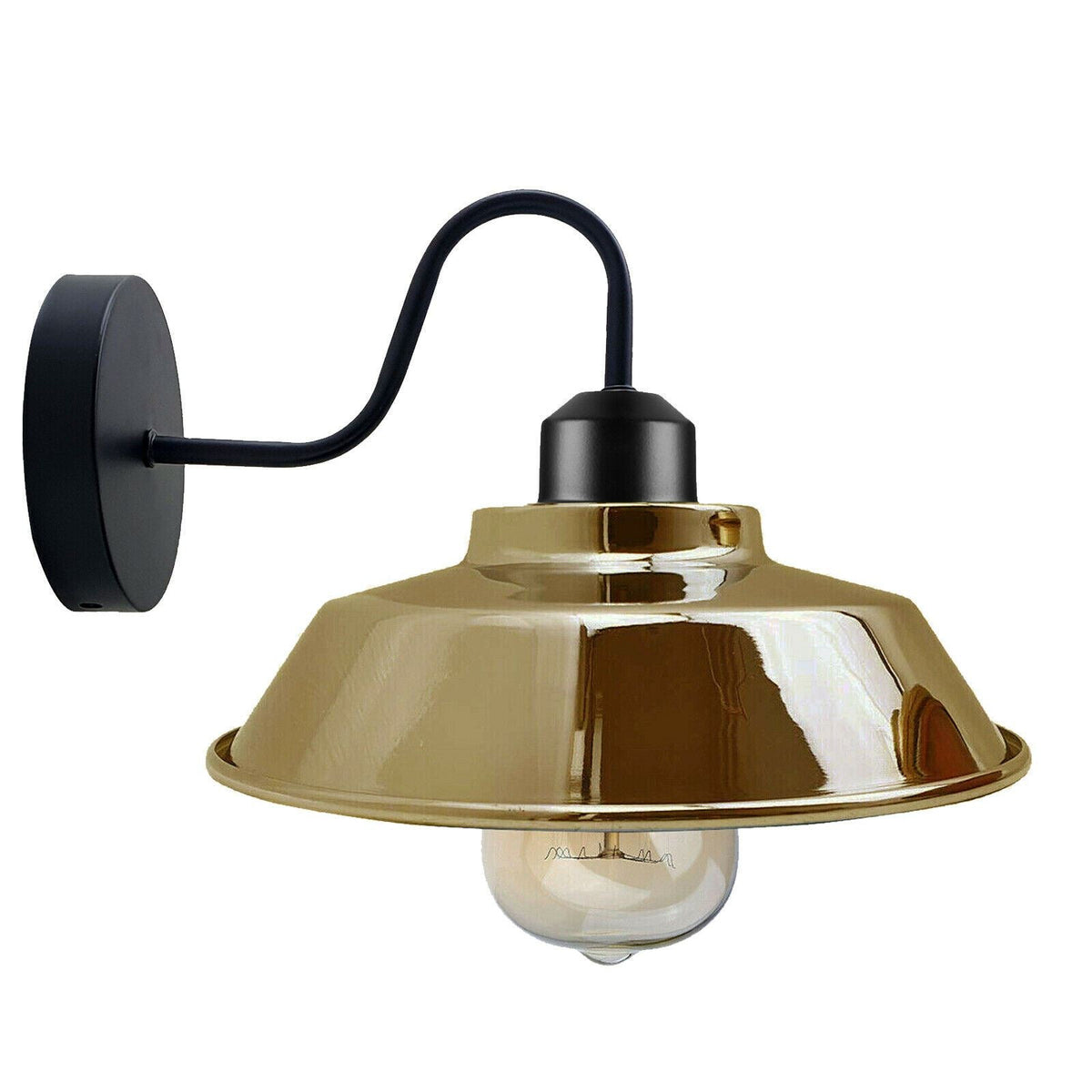 Industrial Gooseneck Indoor Wall Sconce Light ~1186-8