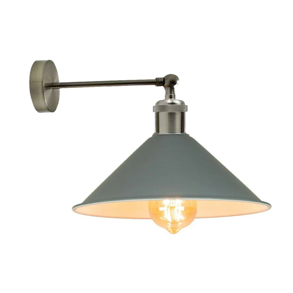 Industrial Grey Colour Wall Lamp Retro Light Vintage Wall Sconce Lights~2313-3