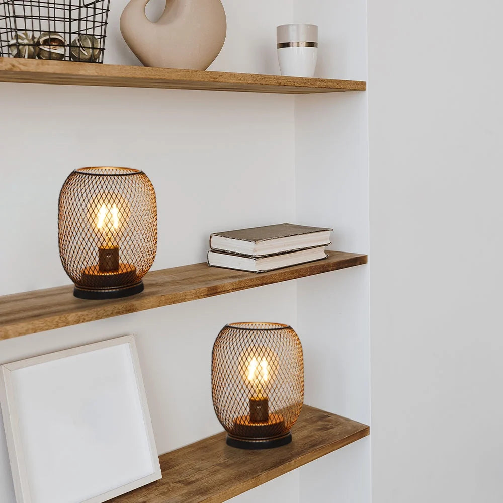 Set of 2 Battery Operated Lamp LED Table Lantern-Egg Shape-1