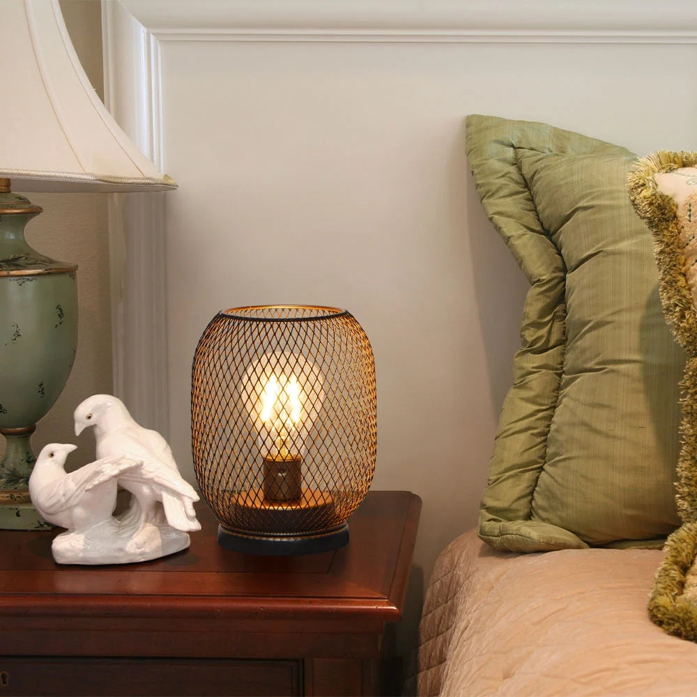 Set of 2 Battery Operated Lamp LED Table Lantern-Egg Shape-2